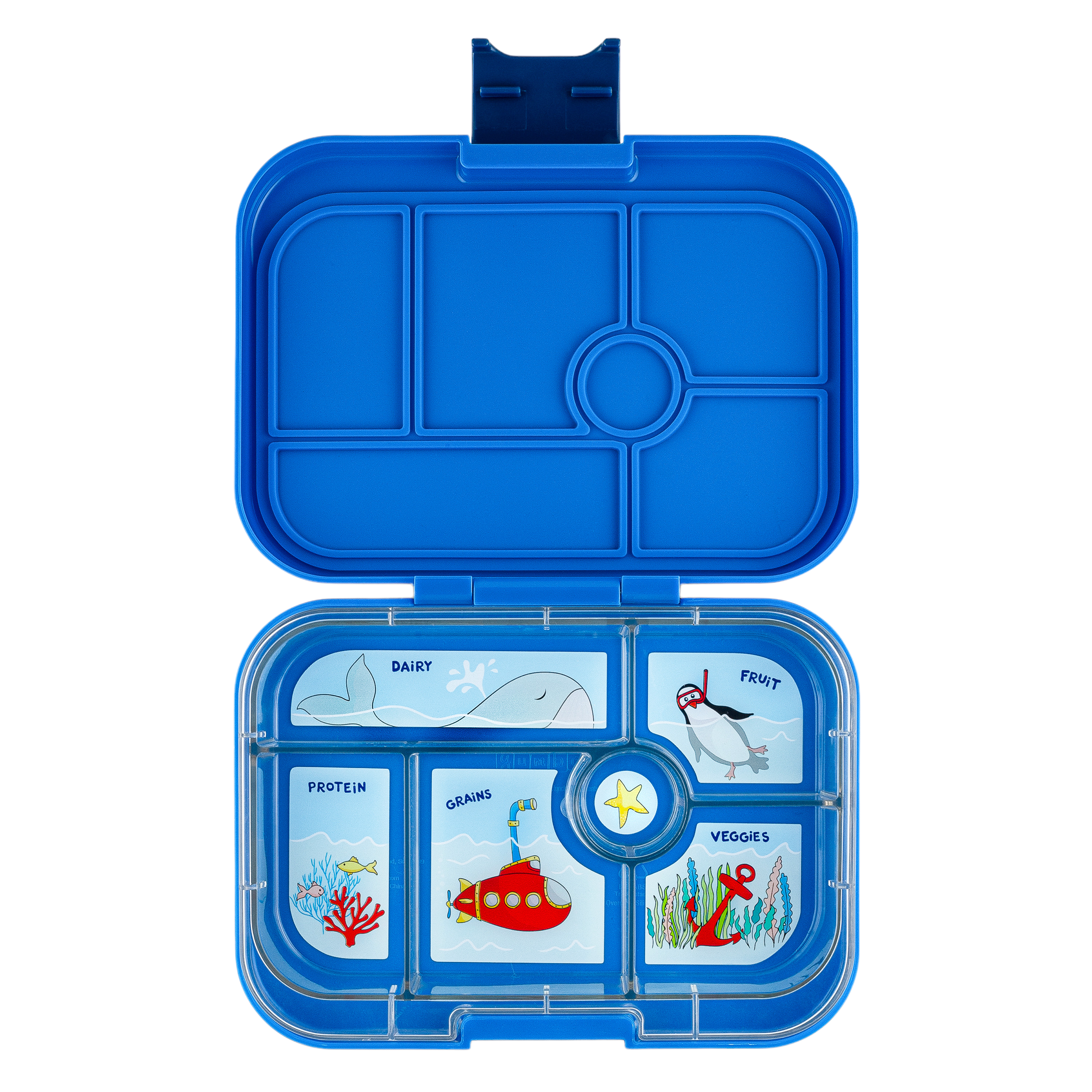 Yumbox surf blue 6c polar bear open